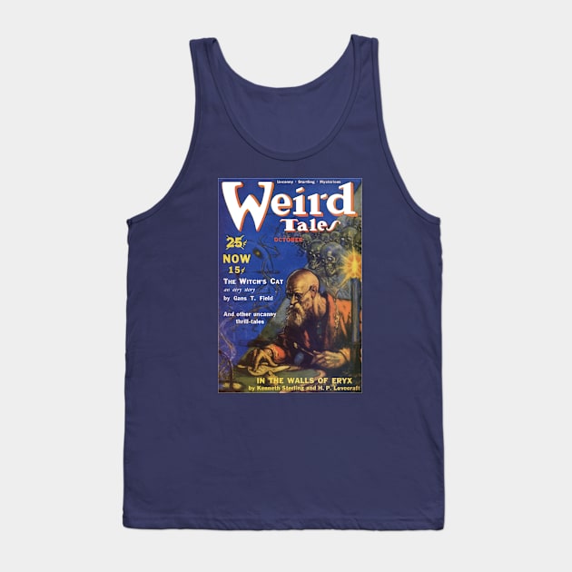 Vintage Pulp Magazine Cover - Weird Tales Tank Top by Persona2